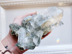 Himalayan Cathedral Quartz with Chlorite Rutile & Anatase || Rare