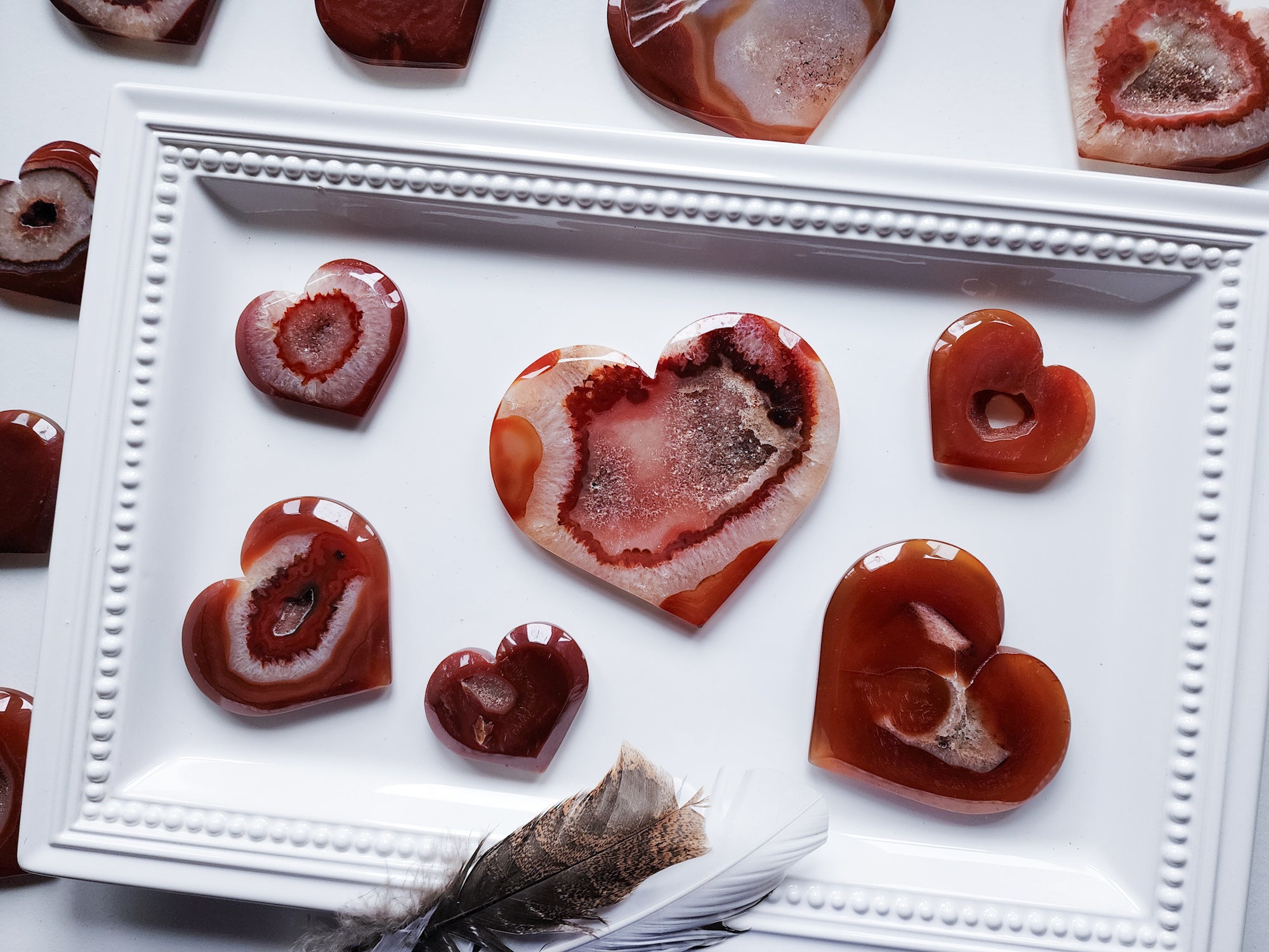 Carnelian Geode Heart