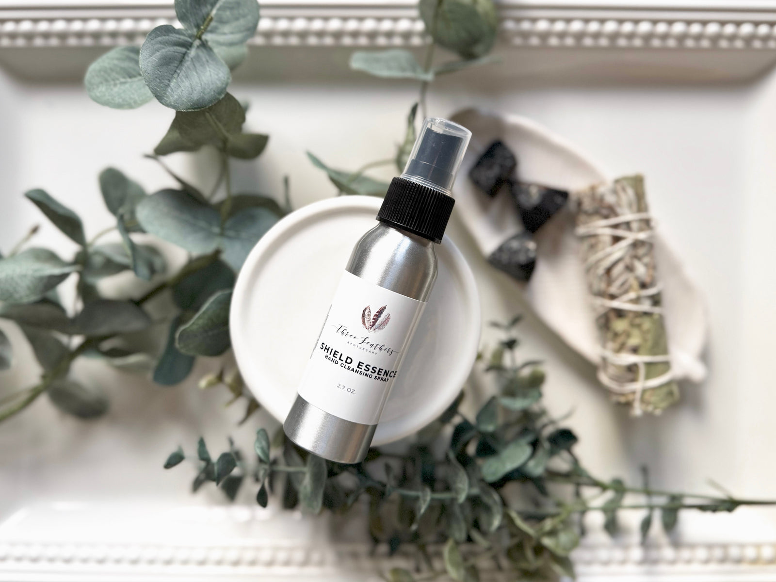 Shield Essence Hand Cleansing 2.7oz Spray|| Three Feathers Apothecary