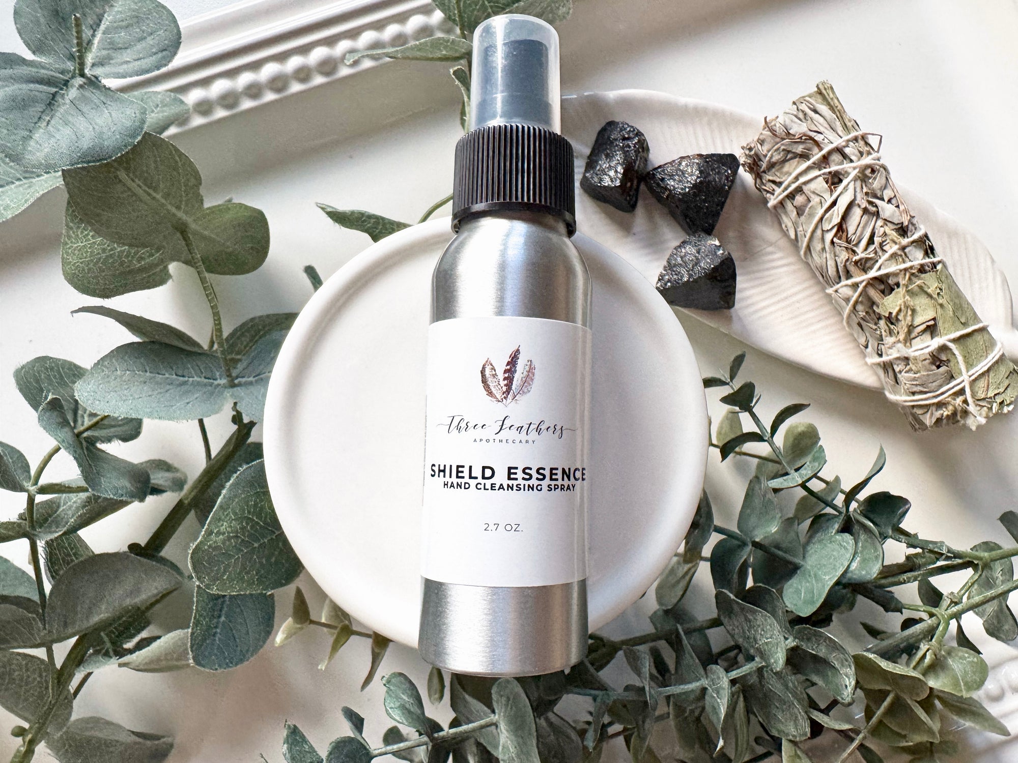 Shield Essence Hand Cleansing 2.7oz Spray|| Three Feathers Apothecary