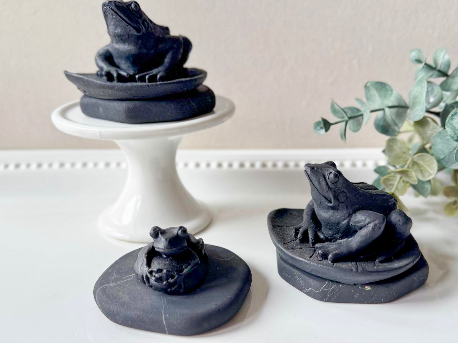 Shungite Frog