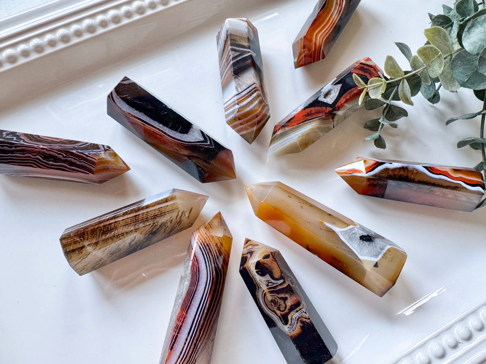 Silk Agate Points