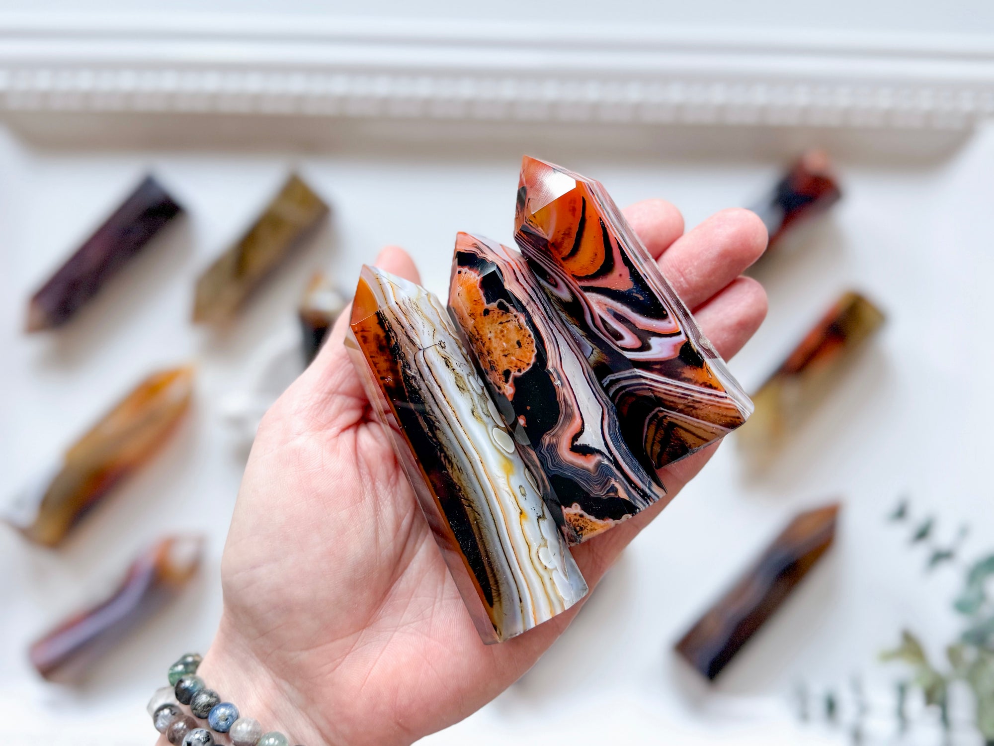 Silk Agate Points