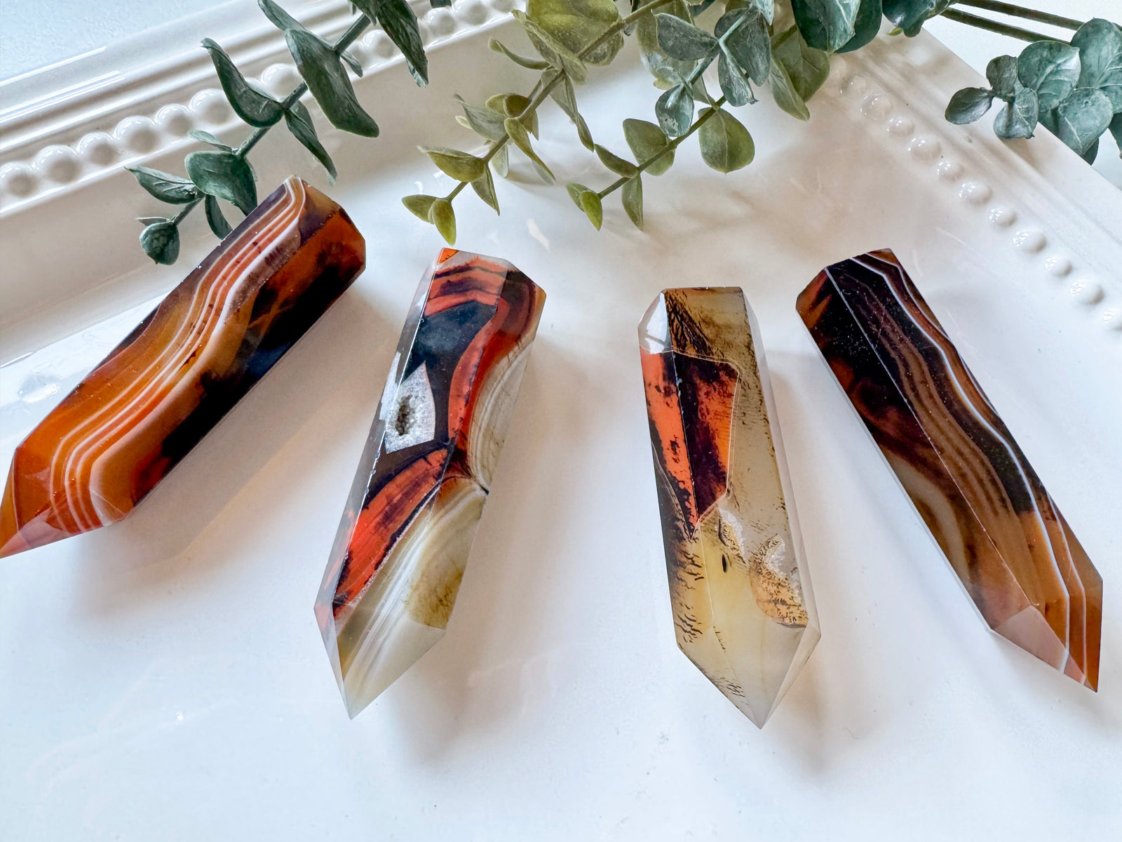 Silk Agate Points