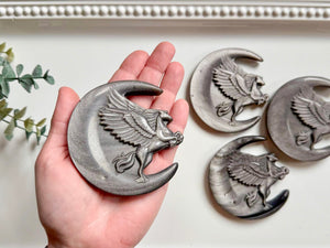 Silver Sheen Pegasus Carving