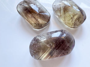 Smoky Citrine Palm Stone