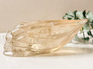 Smoky Citrine Traveler Skull || Brazil || Showpiece