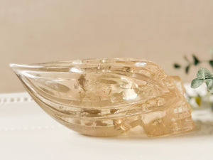 Smoky Citrine Traveler Skull || Brazil || Showpiece