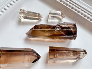 Smoky Lemurian Polished Points