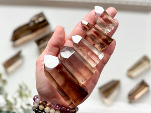 Smoky Lemurian Polished Points