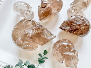 Smoky Quartz Skull || Brazil