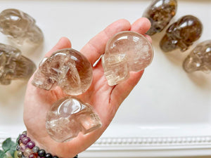 Smoky Quartz Skull || Brazil