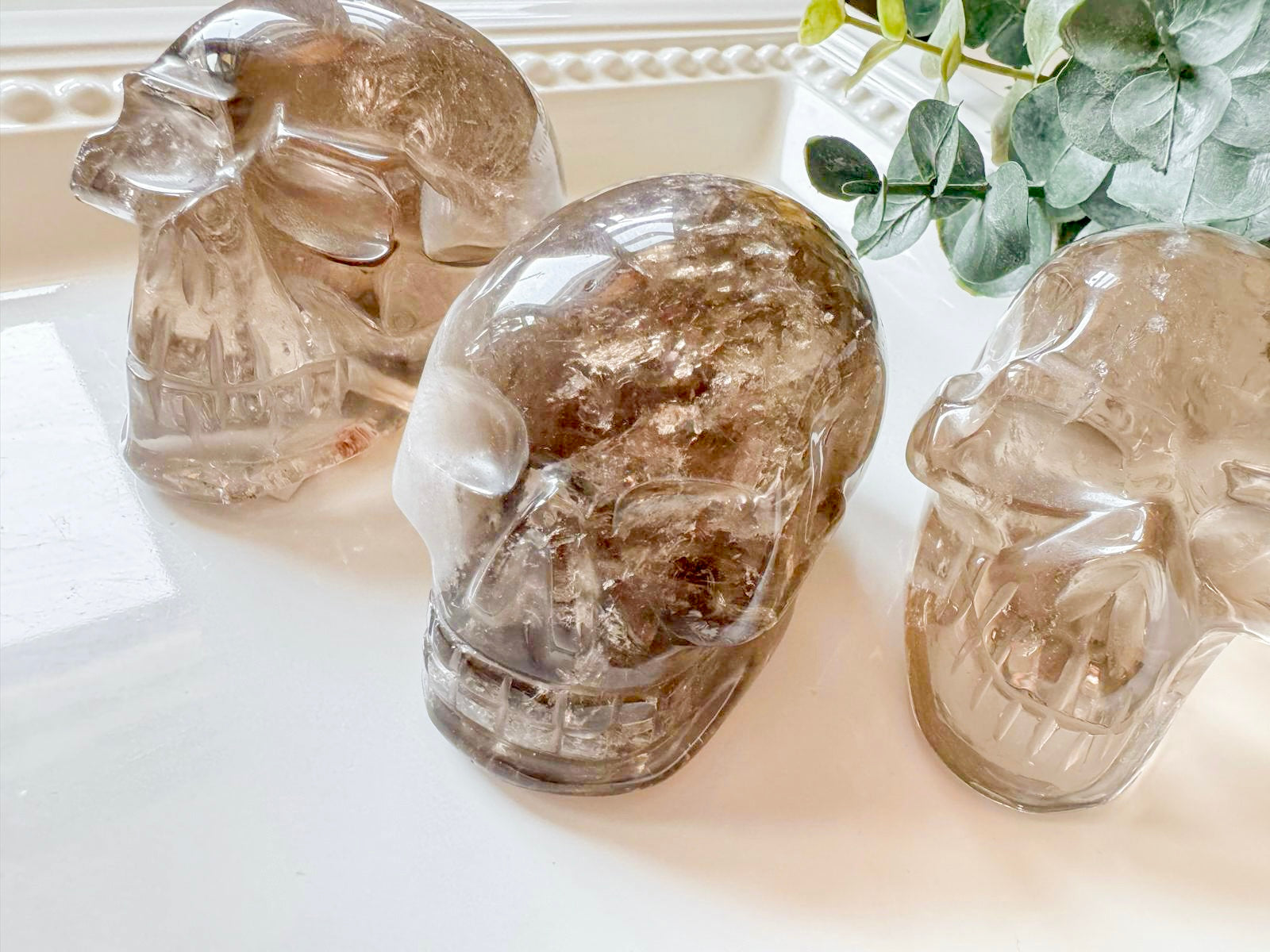 Smoky Quartz Skull || Brazil