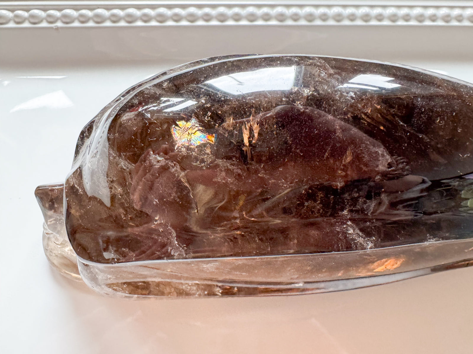 Smoky Quartz Skull Traveler || Brazil || Pitico