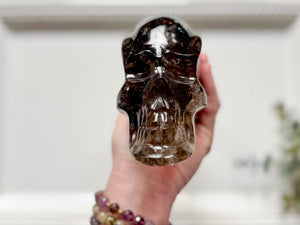 Smoky Quartz Skull Traveler || Brazil || Pitico