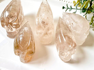 Smoky Quartz Traveler Skull || Brazil