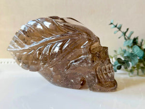 Smoky Quartz Traveler with Feathers || Brazil || Pitico