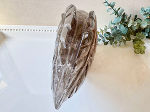 Smoky Quartz Traveler with Feathers || Brazil || Pitico