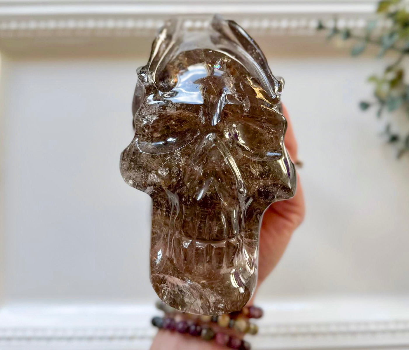 Smoky Quartz Traveler with Feathers || Brazil || Pitico