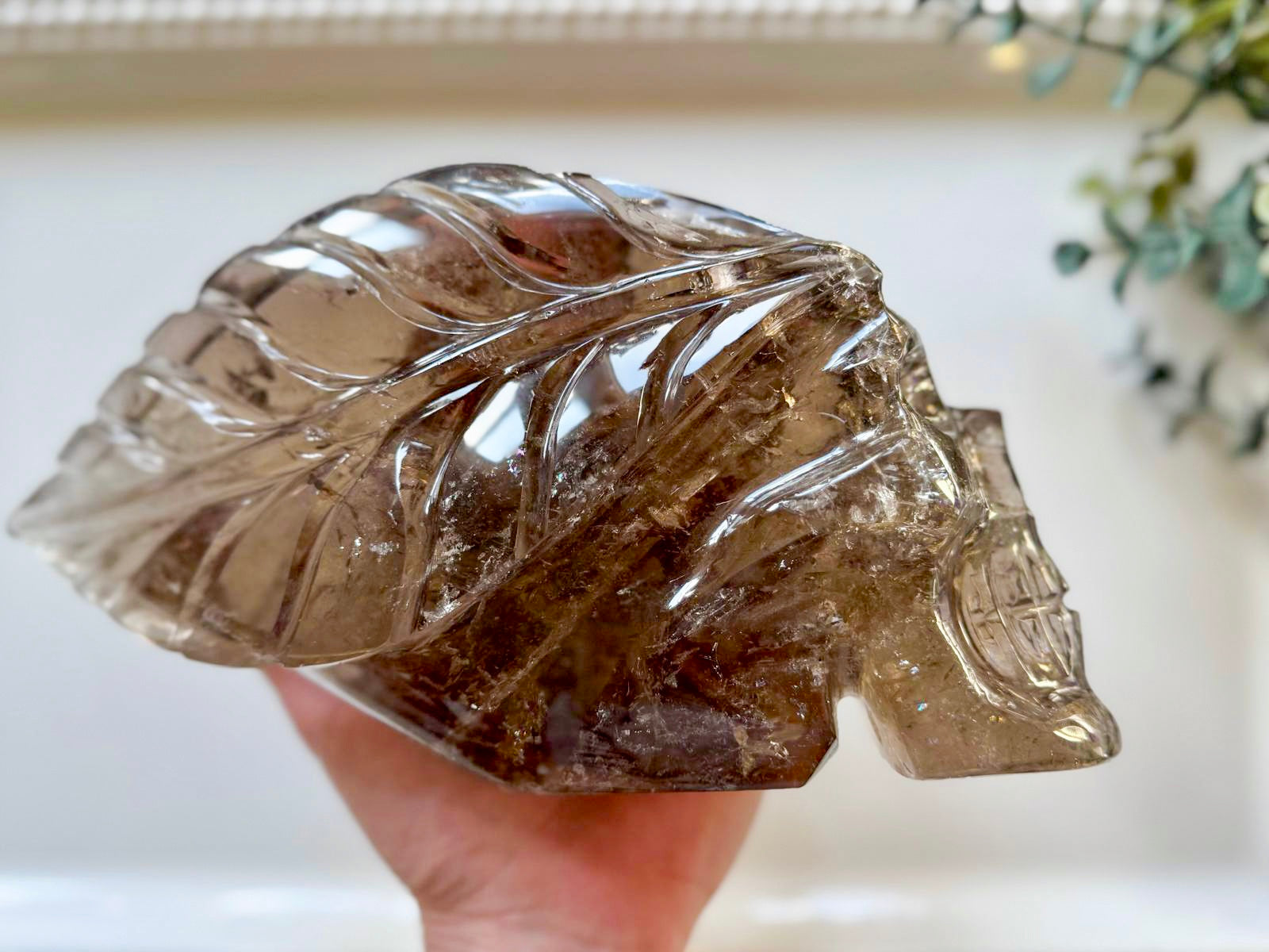 Smoky Quartz Traveler with Feathers || Brazil || Pitico