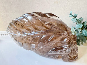 Smoky Quartz Traveler with Feathers || Brazil || Pitico