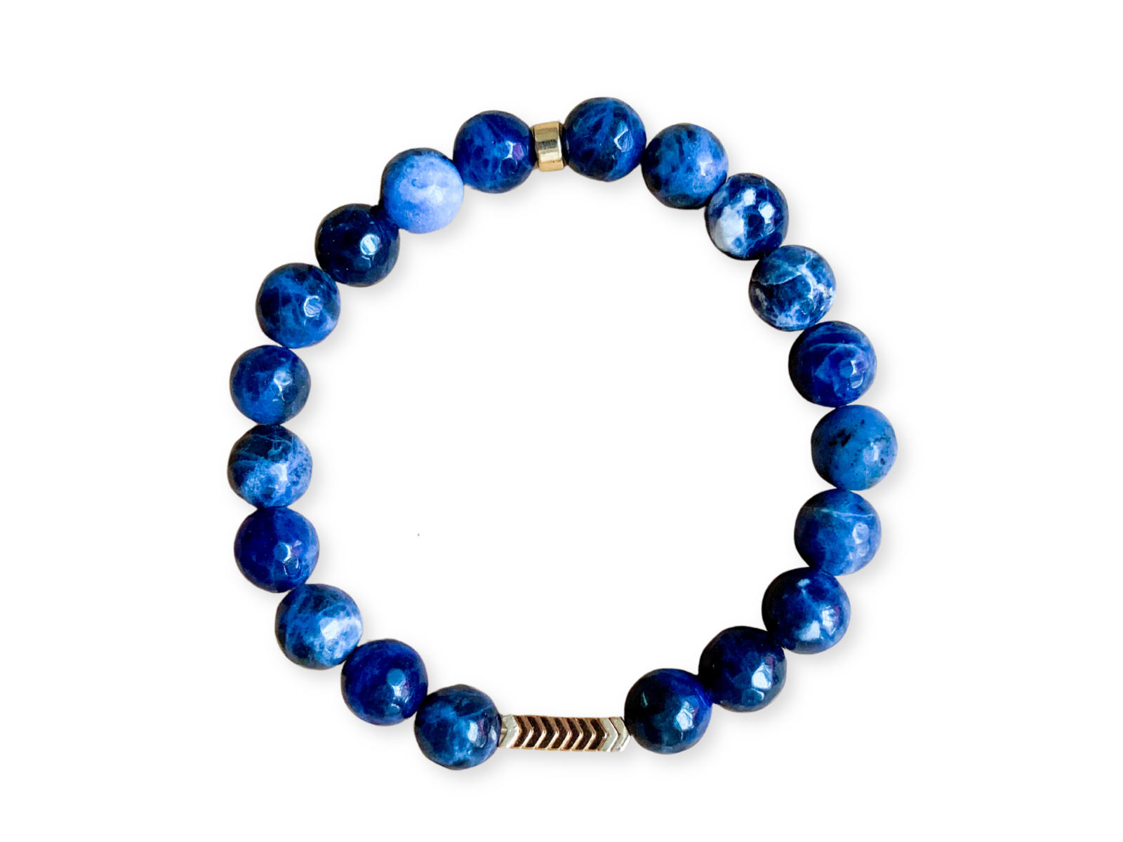 Sodalite Arrow Beaded Bracelet || Reiki Infused