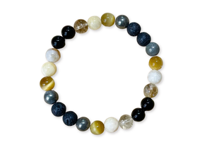 Solar Plexus Chakra || Golden Tiger's Eye, Yellow Calcite, Yellow Opal, Citrine & Pyrite || 8mm & 6mm