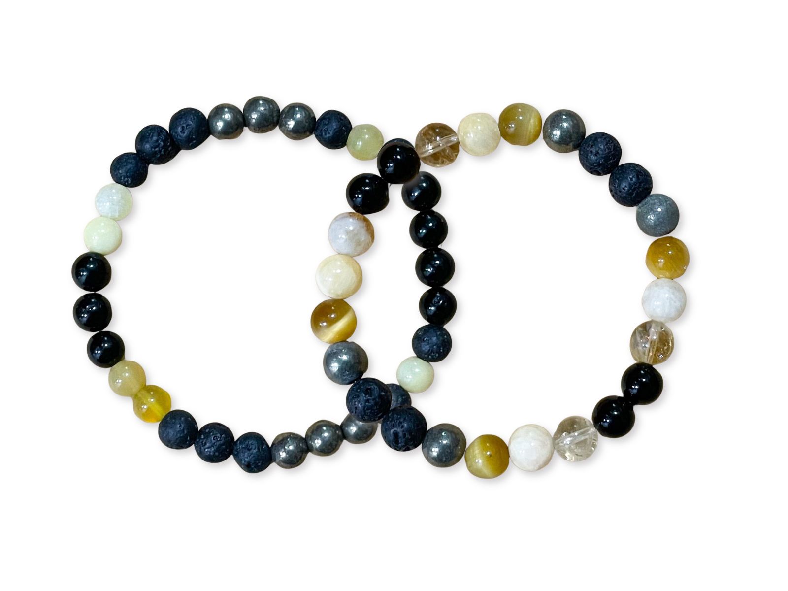 Solar Plexus Chakra || Golden Tiger's Eye, Yellow Calcite, Yellow Opal, Citrine & Pyrite || 8mm & 6mm