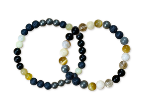 Solar Plexus Chakra || Golden Tiger's Eye, Yellow Calcite, Yellow Opal, Citrine & Pyrite || 8mm & 6mm