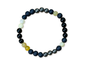 Solar Plexus Chakra || Golden Tiger's Eye, Yellow Calcite, Yellow Opal, Citrine & Pyrite || 8mm & 6mm