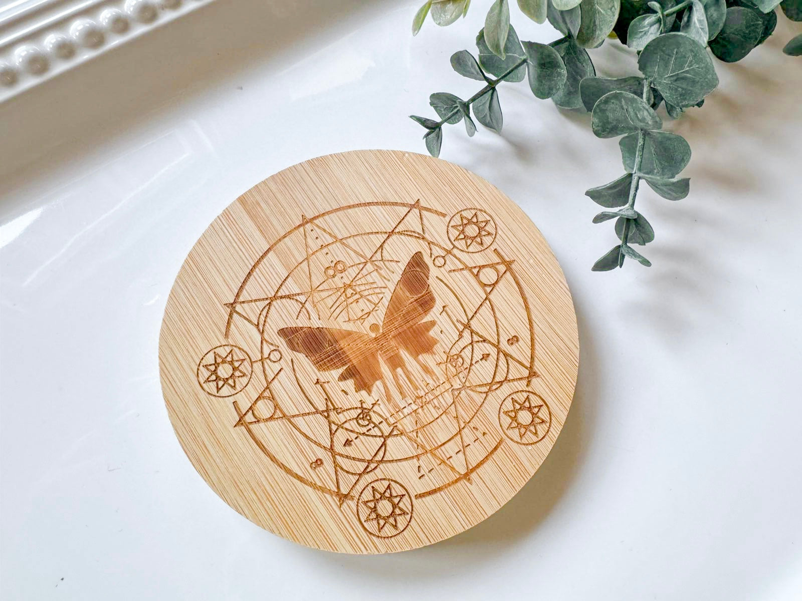 Spiritual Bamboo Coaster