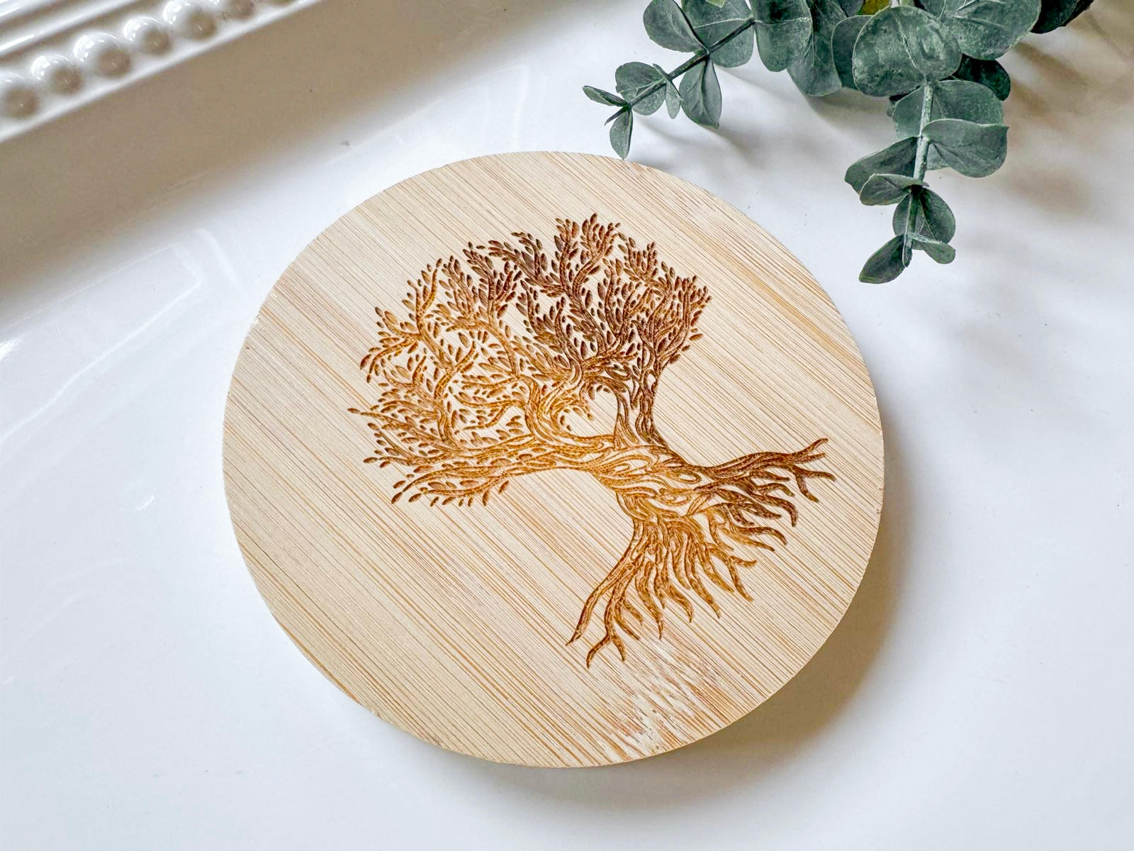Spiritual Bamboo Coaster