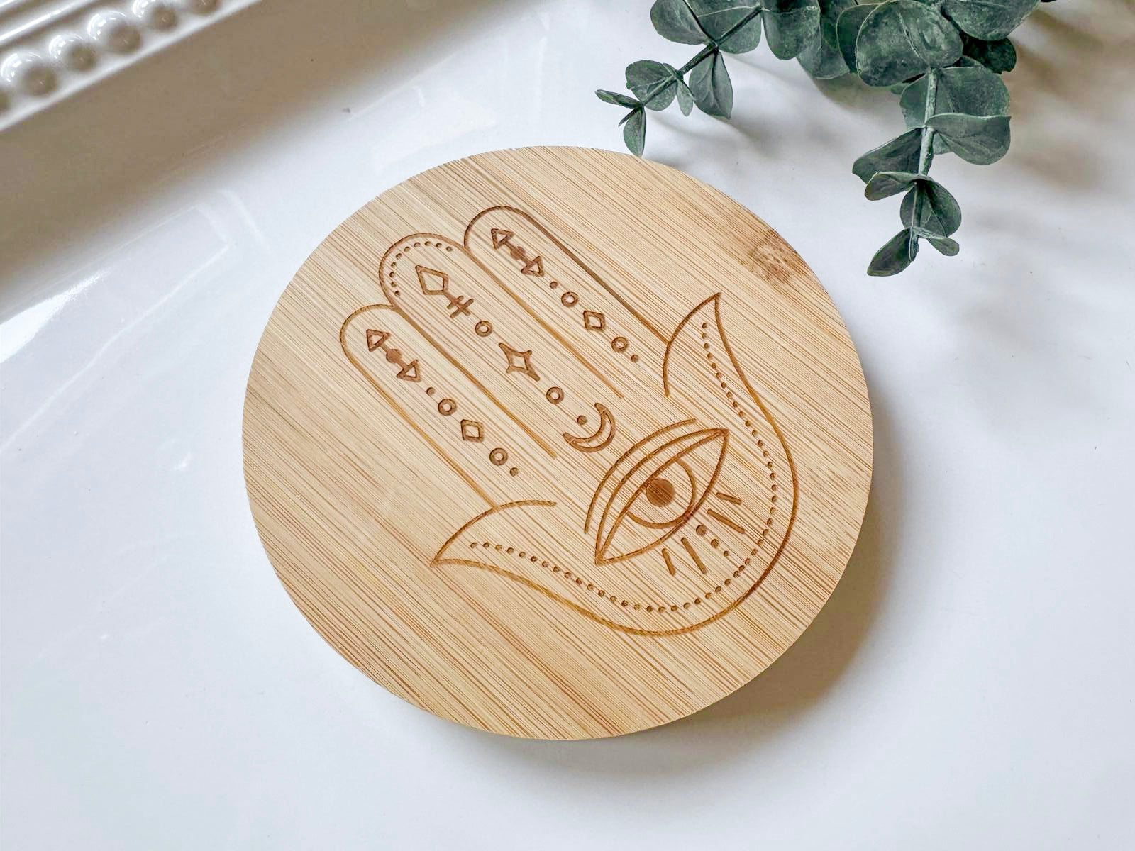 Spiritual Bamboo Coaster