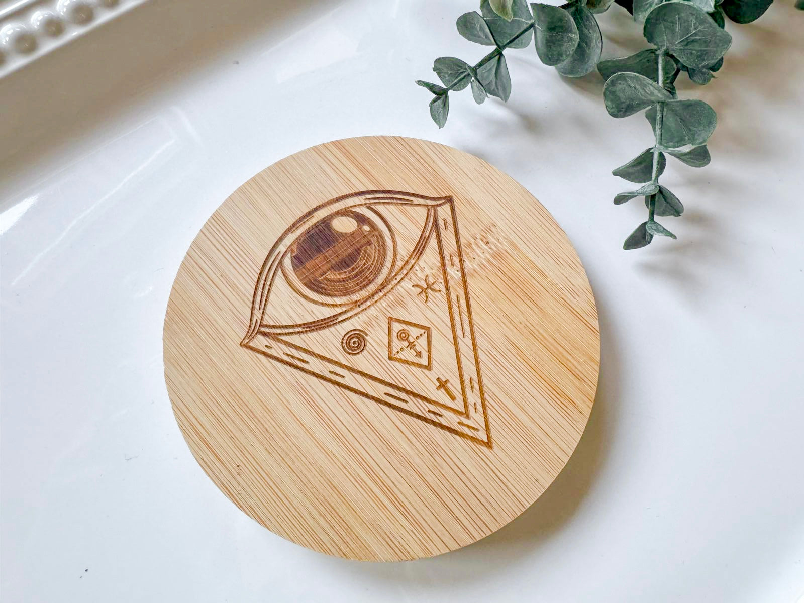 Spiritual Bamboo Coaster