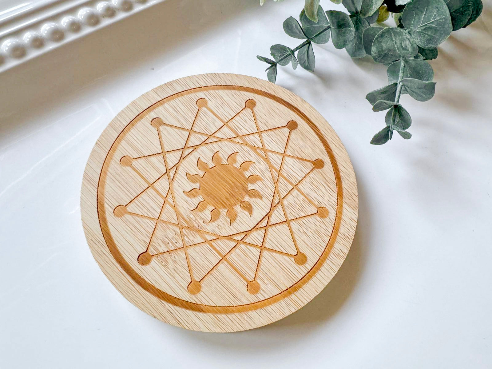 Spiritual Bamboo Coaster