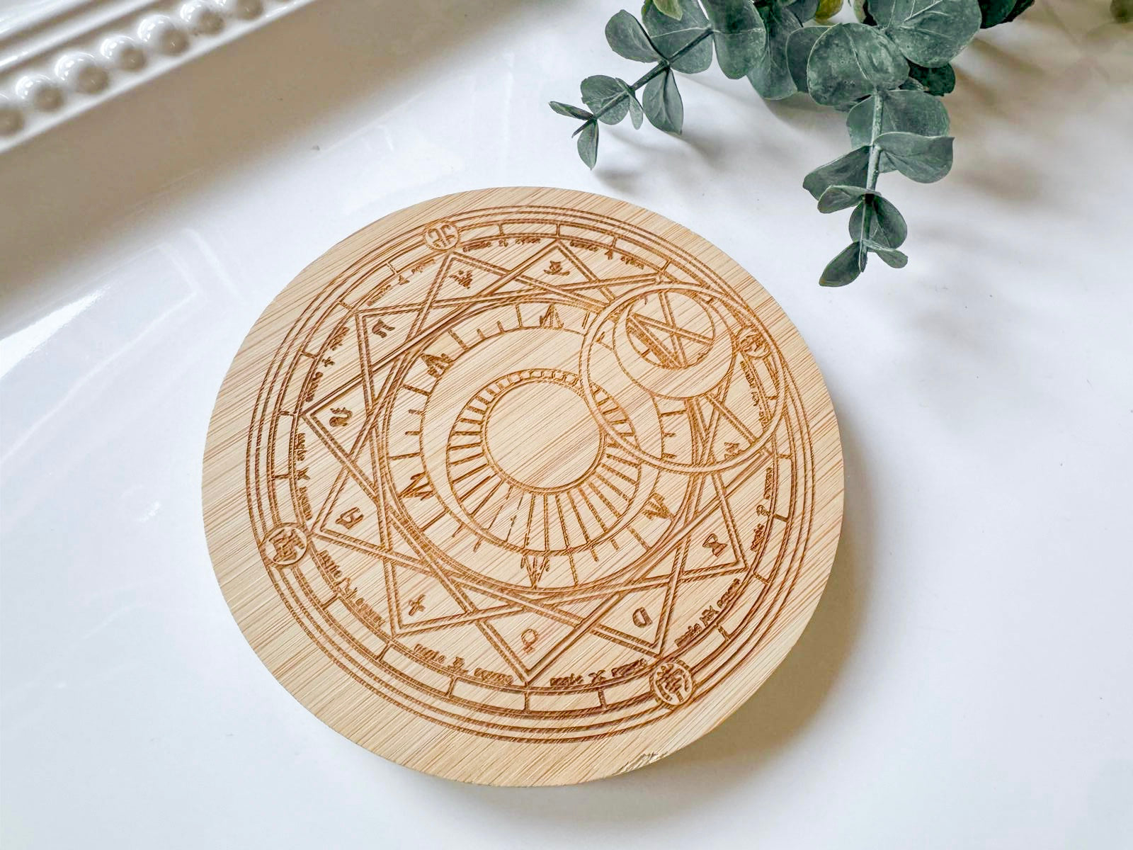 Spiritual Bamboo Coaster