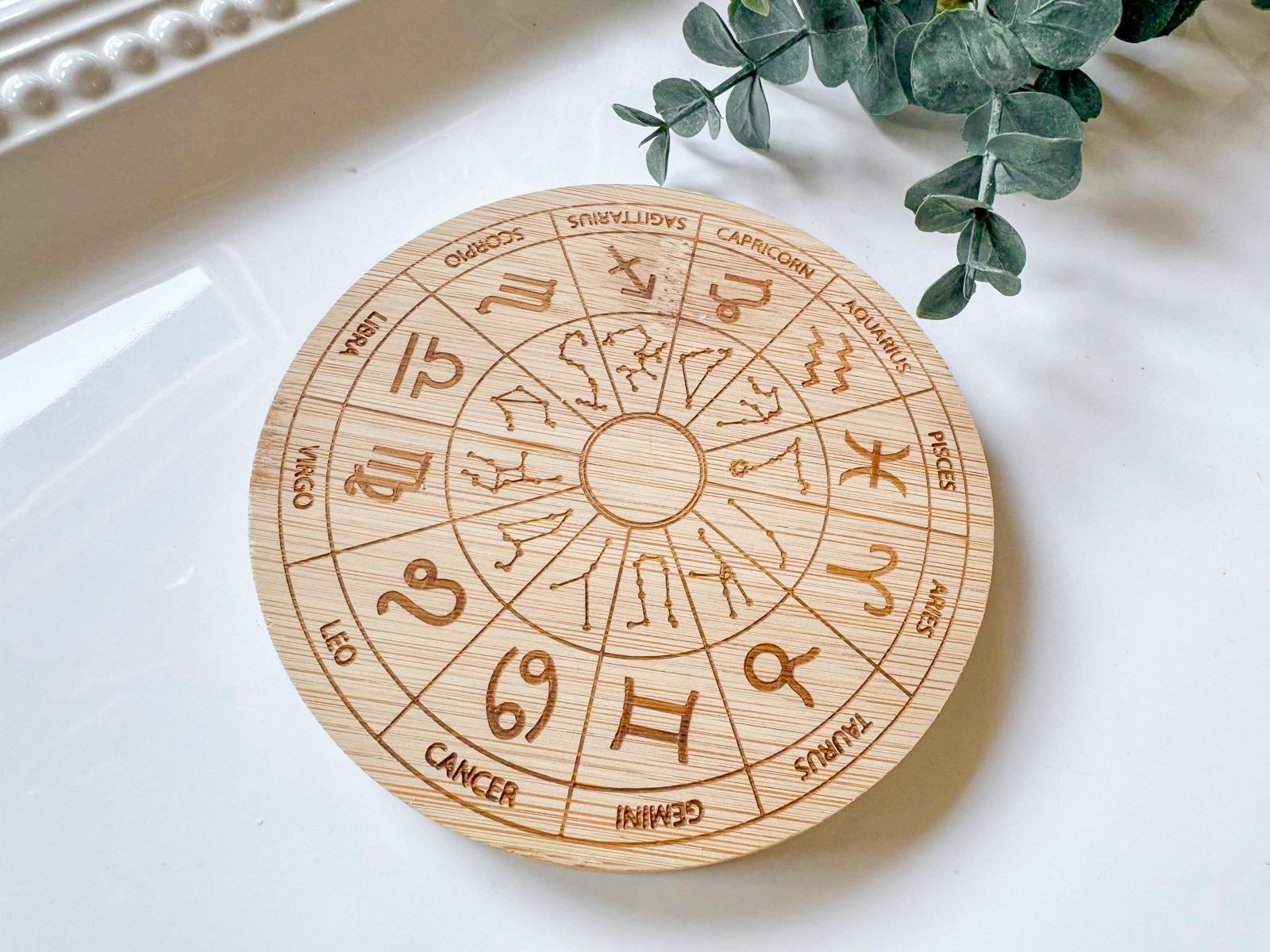 Spiritual Bamboo Coaster