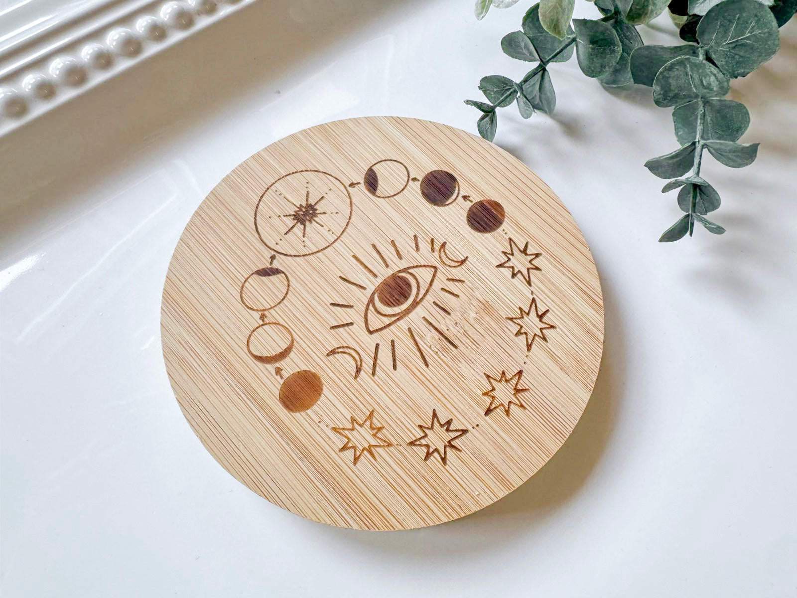Spiritual Bamboo Coaster