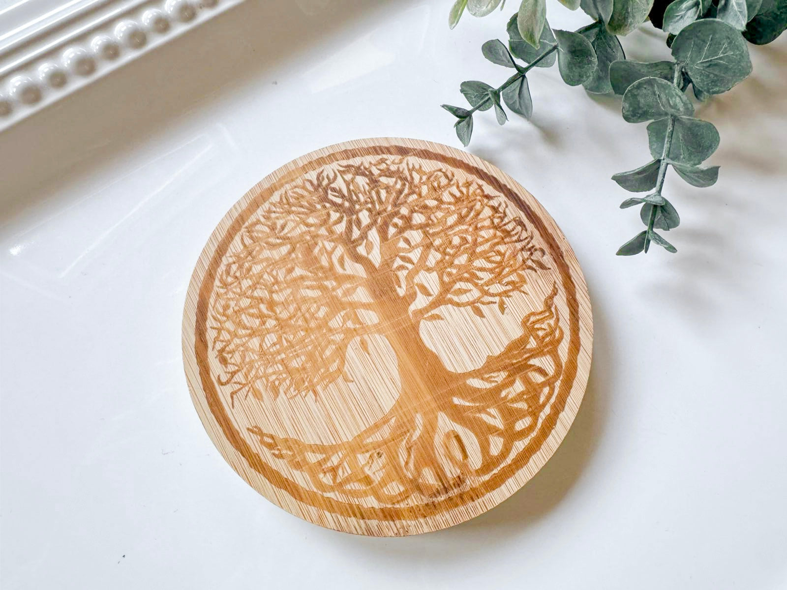 Spiritual Bamboo Coaster