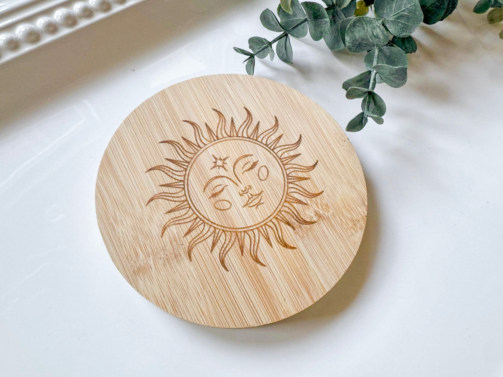 Spiritual Bamboo Coaster