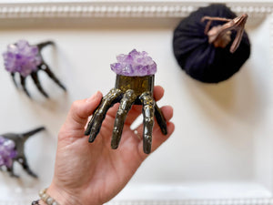 Spooky Halloween Hand Light with Amethyst Accent