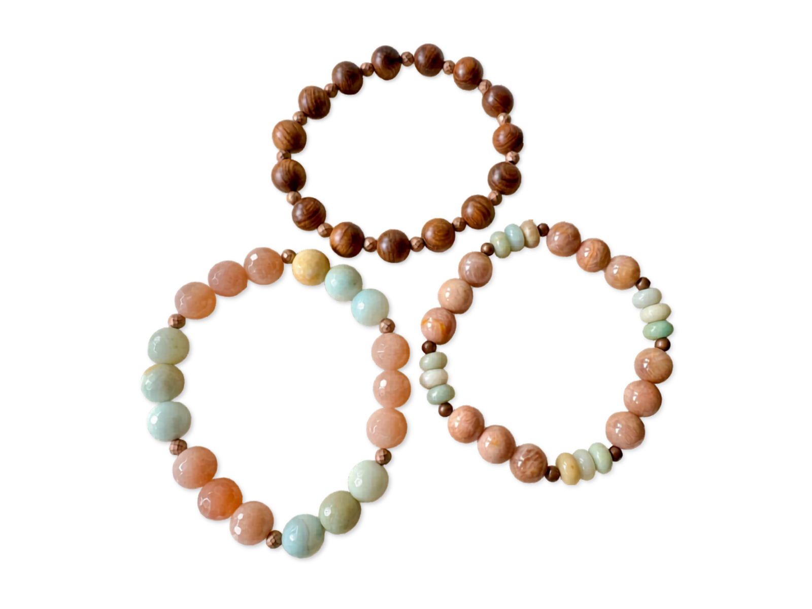 Autumn Equinox Carnelian, Garnet, Yellow Opal Beaded Bracelet || Reiki Infused