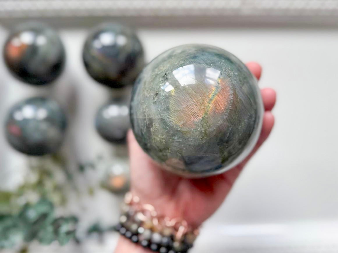 Sunset Labradorite Sphere