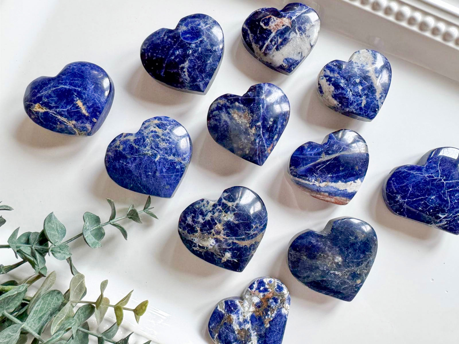 Sunset Sodalite Heart || UV-Reactive