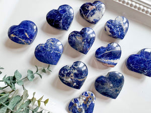 Sunset Sodalite Heart || UV-Reactive