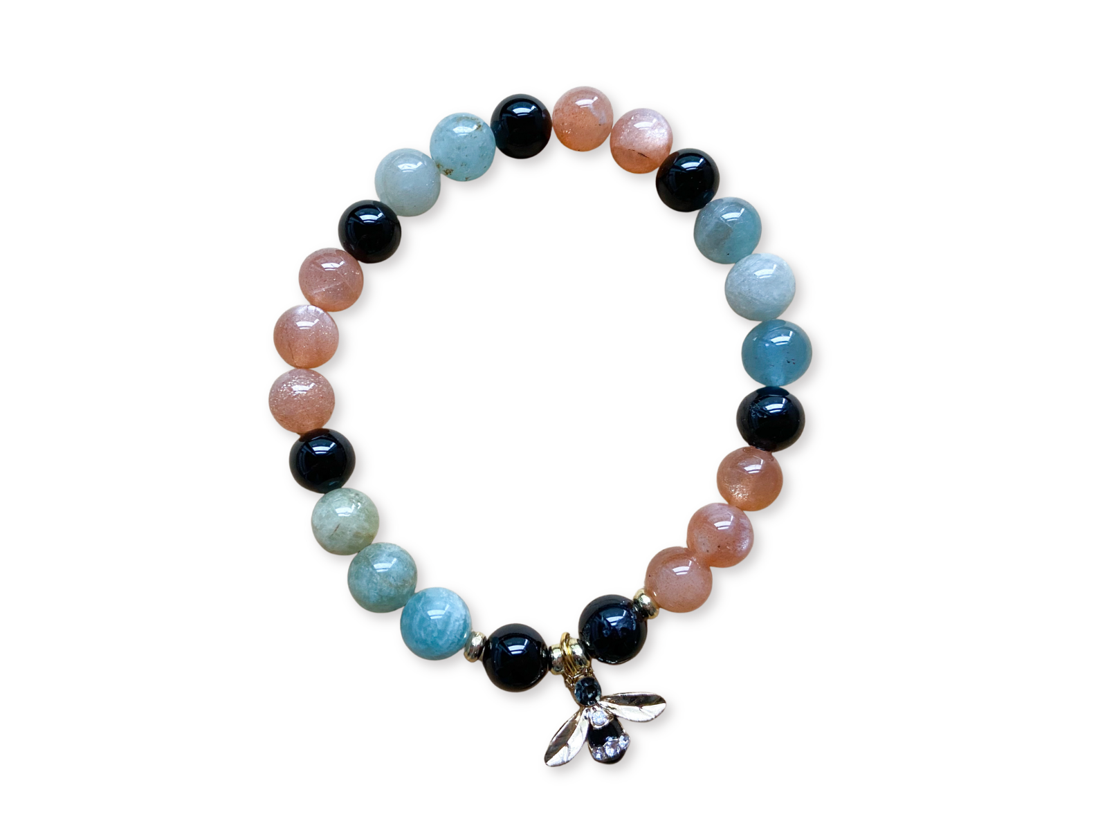 Sunstone, Morganite & Onyx || Reiki Infused