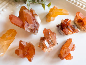 Tangerine Quartz Raw Cluster || Brazil