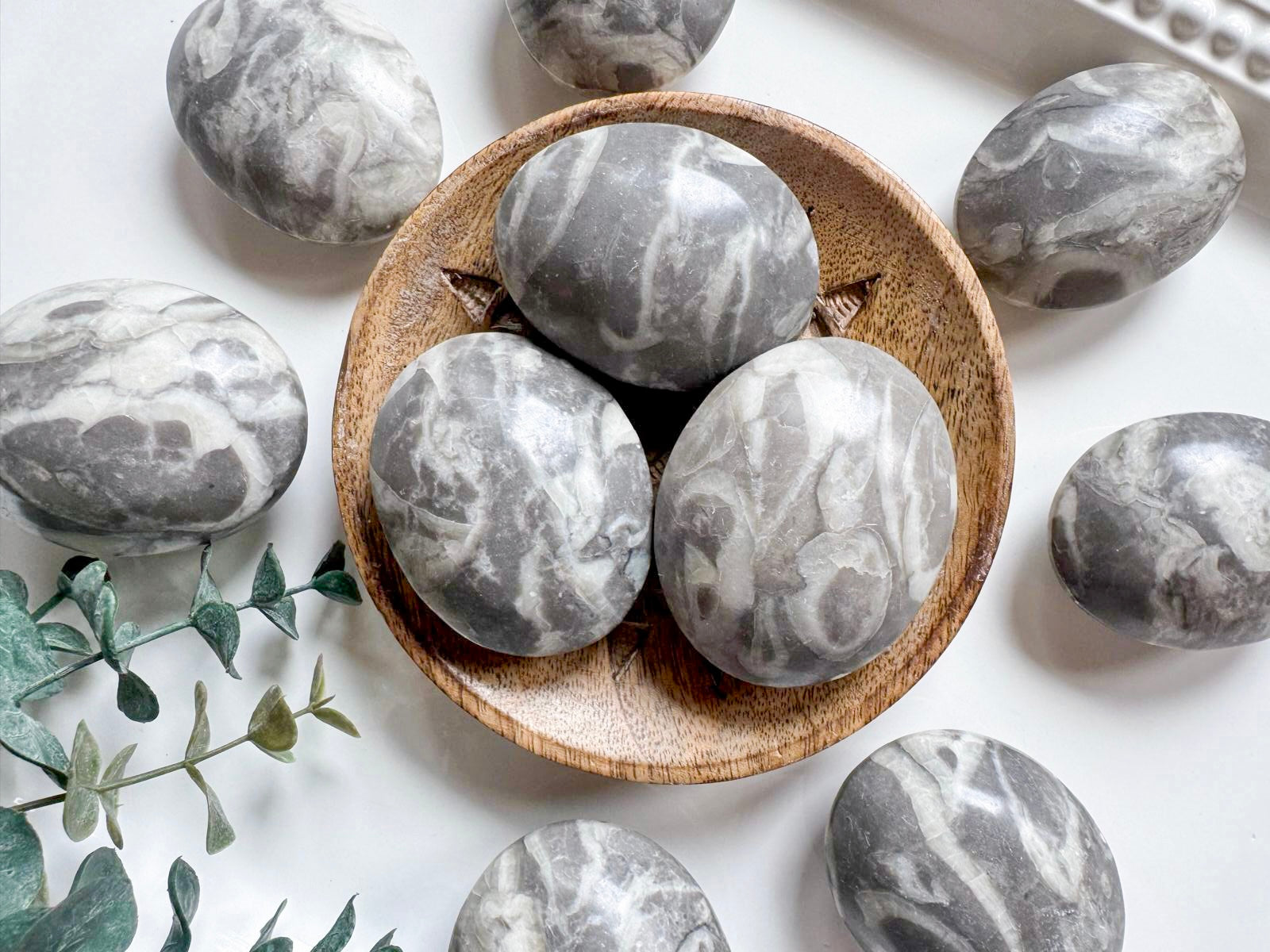 Thousand Eye Jasper Puffy Palm Stone