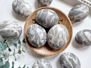 Thousand Eye Jasper Puffy Palm Stone
