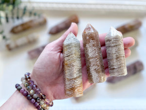 Thousand Layer Lodolite Quartz Point